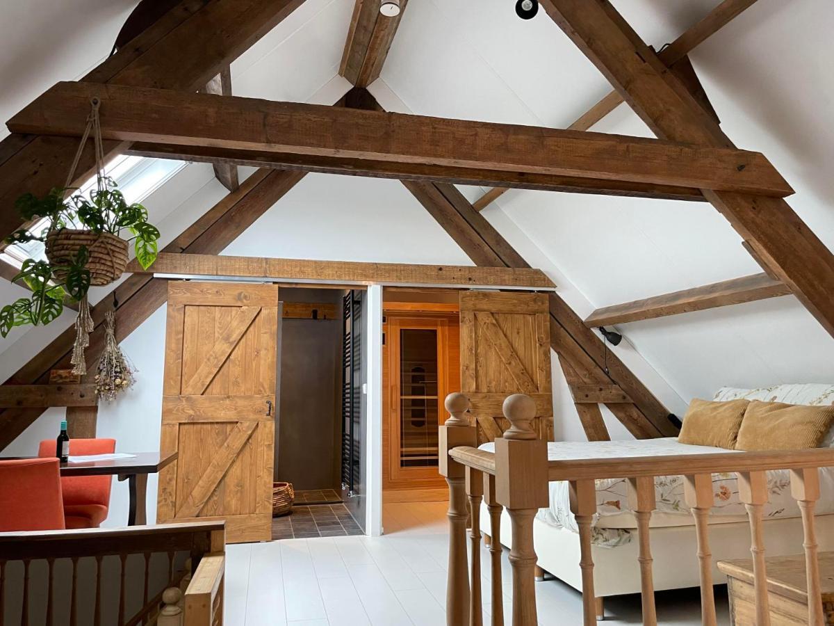 B&B Droom In De Polder -De Salon- Luxe Appartement Met Prive-Sauna 阿讷默伊登 外观 照片