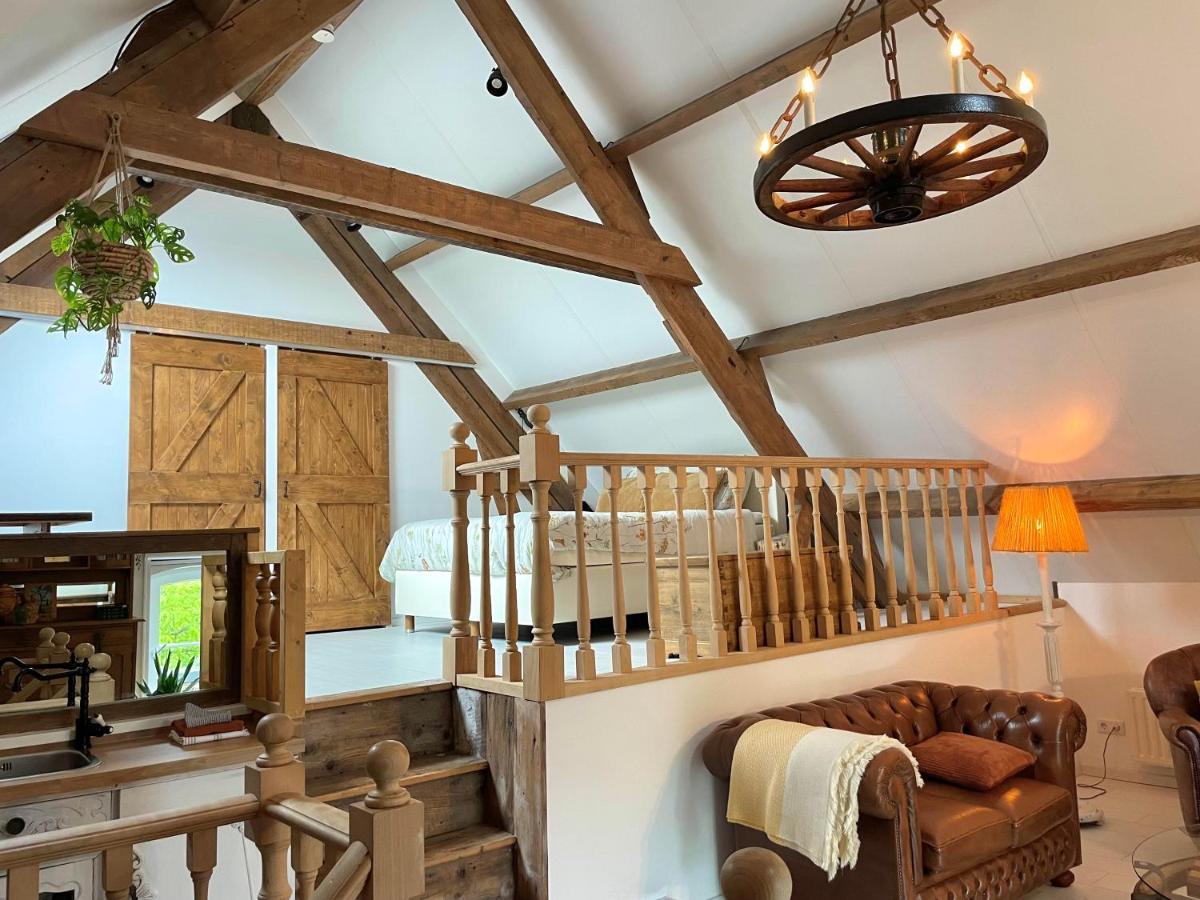 B&B Droom In De Polder -De Salon- Luxe Appartement Met Prive-Sauna 阿讷默伊登 外观 照片