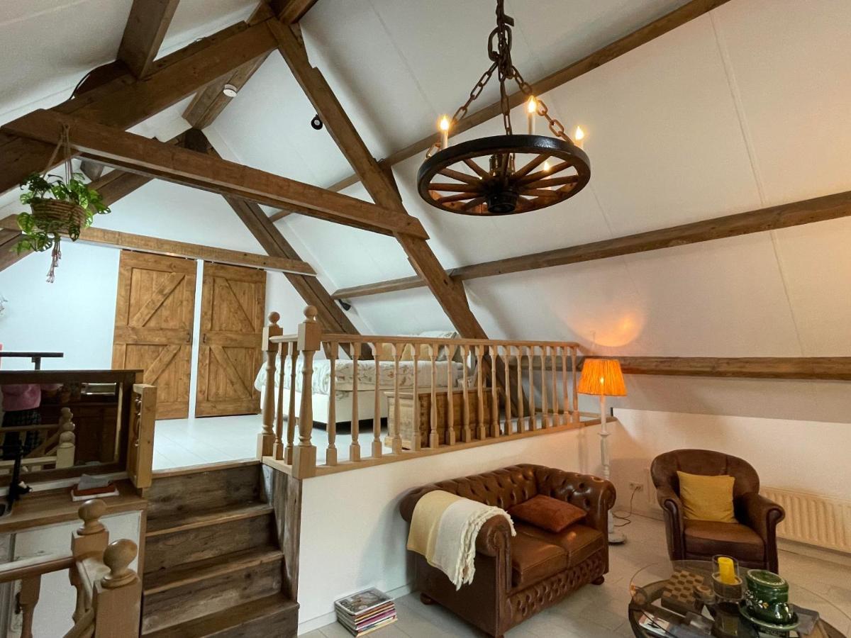 B&B Droom In De Polder -De Salon- Luxe Appartement Met Prive-Sauna 阿讷默伊登 外观 照片