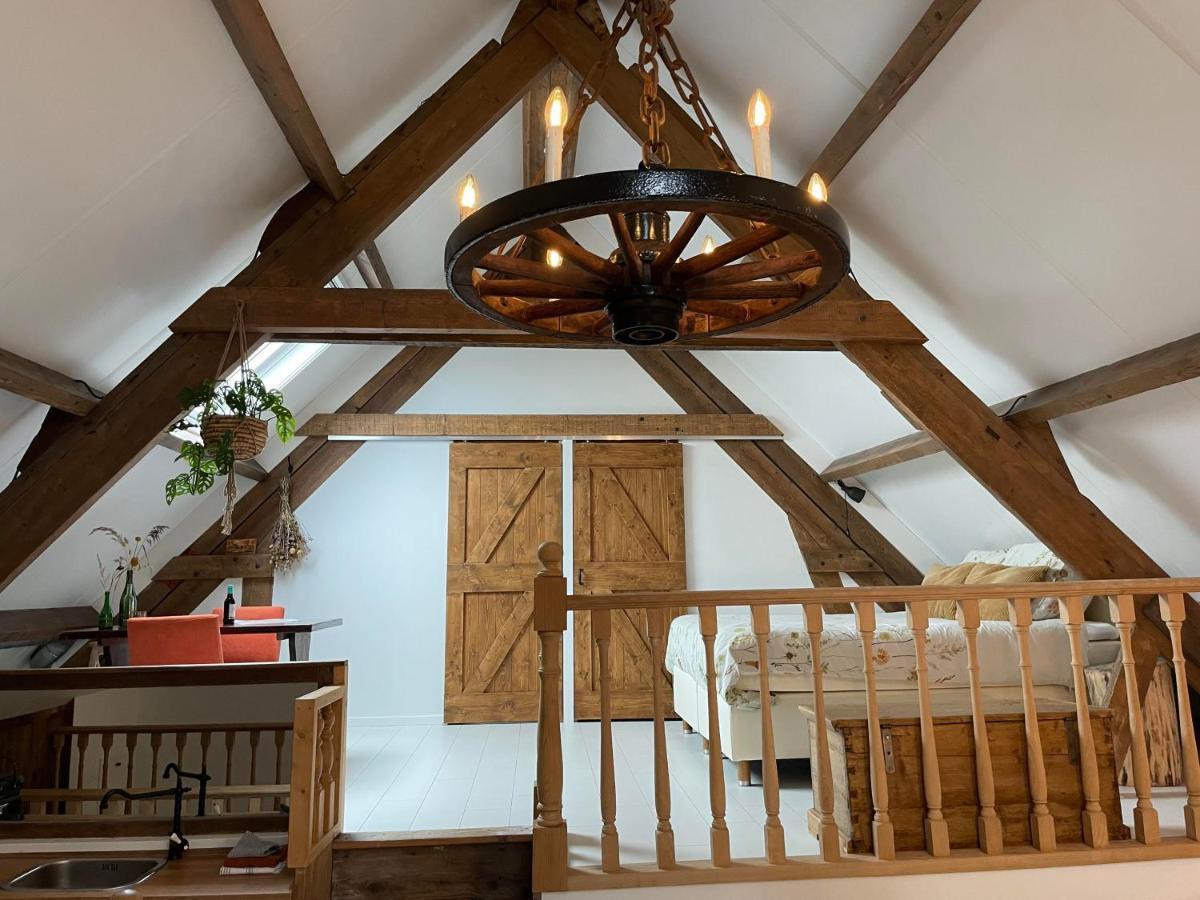 B&B Droom In De Polder -De Salon- Luxe Appartement Met Prive-Sauna 阿讷默伊登 外观 照片