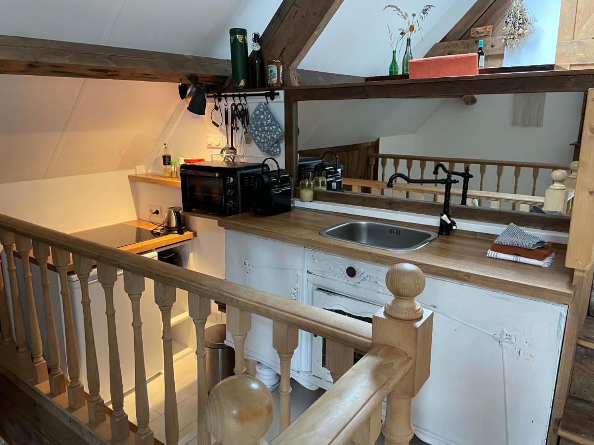 B&B Droom In De Polder -De Salon- Luxe Appartement Met Prive-Sauna 阿讷默伊登 外观 照片