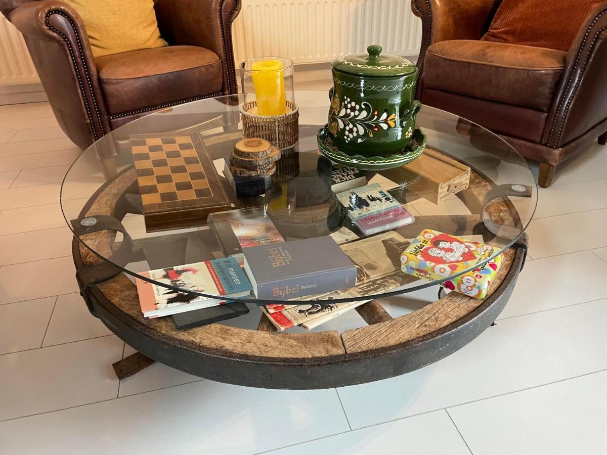 B&B Droom In De Polder -De Salon- Luxe Appartement Met Prive-Sauna 阿讷默伊登 外观 照片