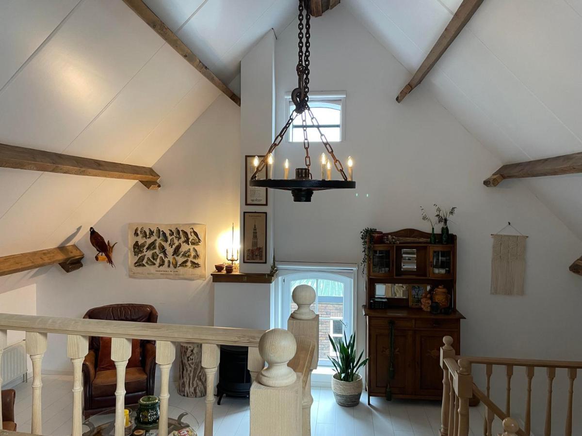B&B Droom In De Polder -De Salon- Luxe Appartement Met Prive-Sauna 阿讷默伊登 外观 照片